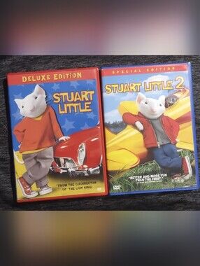 Stuart Little (1999) Deluxe Edition & Stuart Little 2 (2002) DVD Combo, EUC